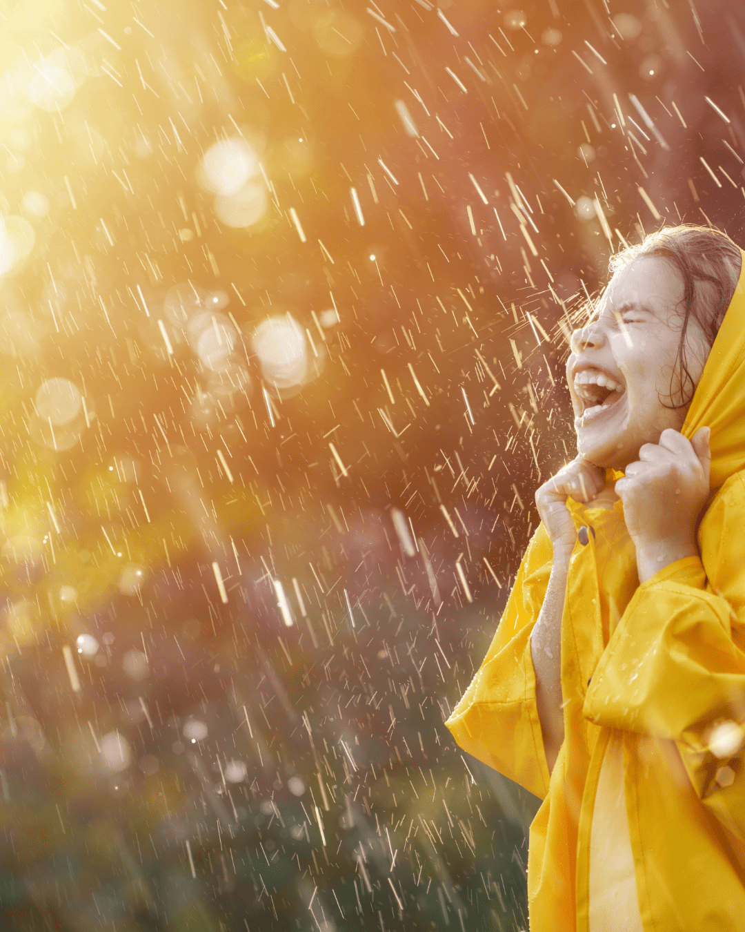 jeu libre sous la pluie