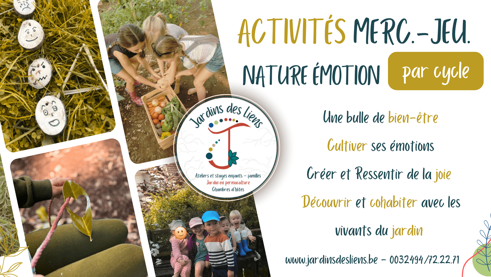 Activité Nature Emotion enfants peur colère méchant araignée
