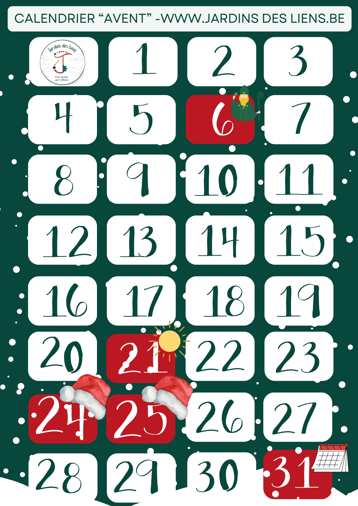 Calendrier de l'avent Nature Emotion