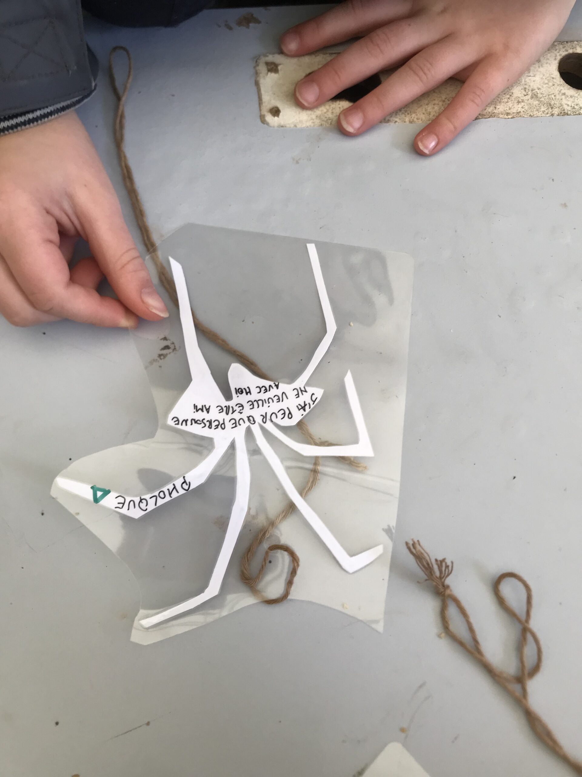 Stage monstre araignée peur enfant 