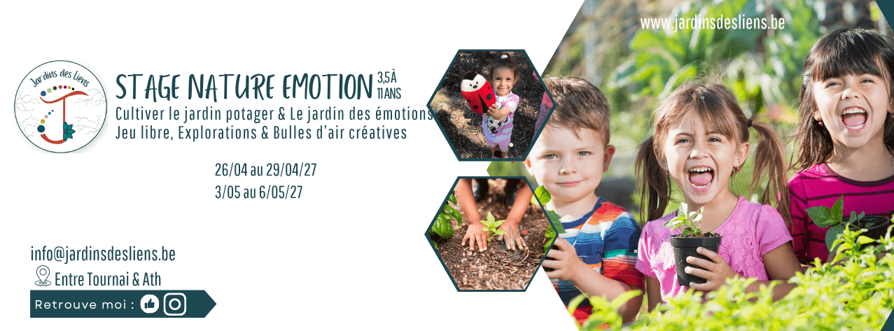 Stage Nature émotion enfant Leuze Tournai Ath Péruwelz